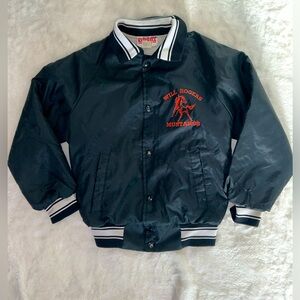 Vintage 80s 90s kids Will Rogers Mustang horse bomber jacket Made in USA